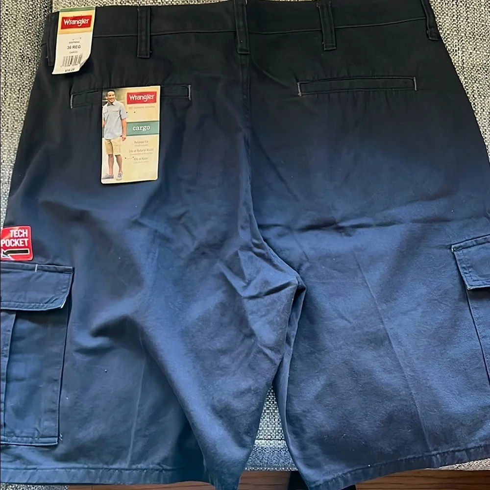Wrangler Men's Dark Blue Cargo Shorts